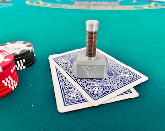 Thor's Hammer (Mjolnir) pokerkaartbeschermer (kaartbeschermer)