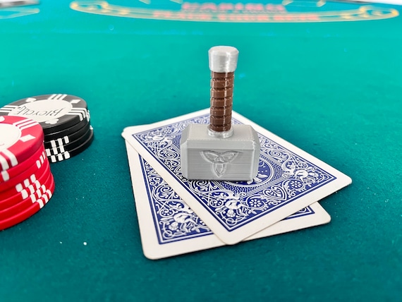 Thor's Hammer (Mjolnir) Poker Card Protector (Card Guard)