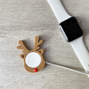 NEW Cute Reindeer Skin/Cover for Apple Watch Charger