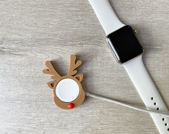NEW Cute Reindeer Skin/Cover for Apple Watch Charger