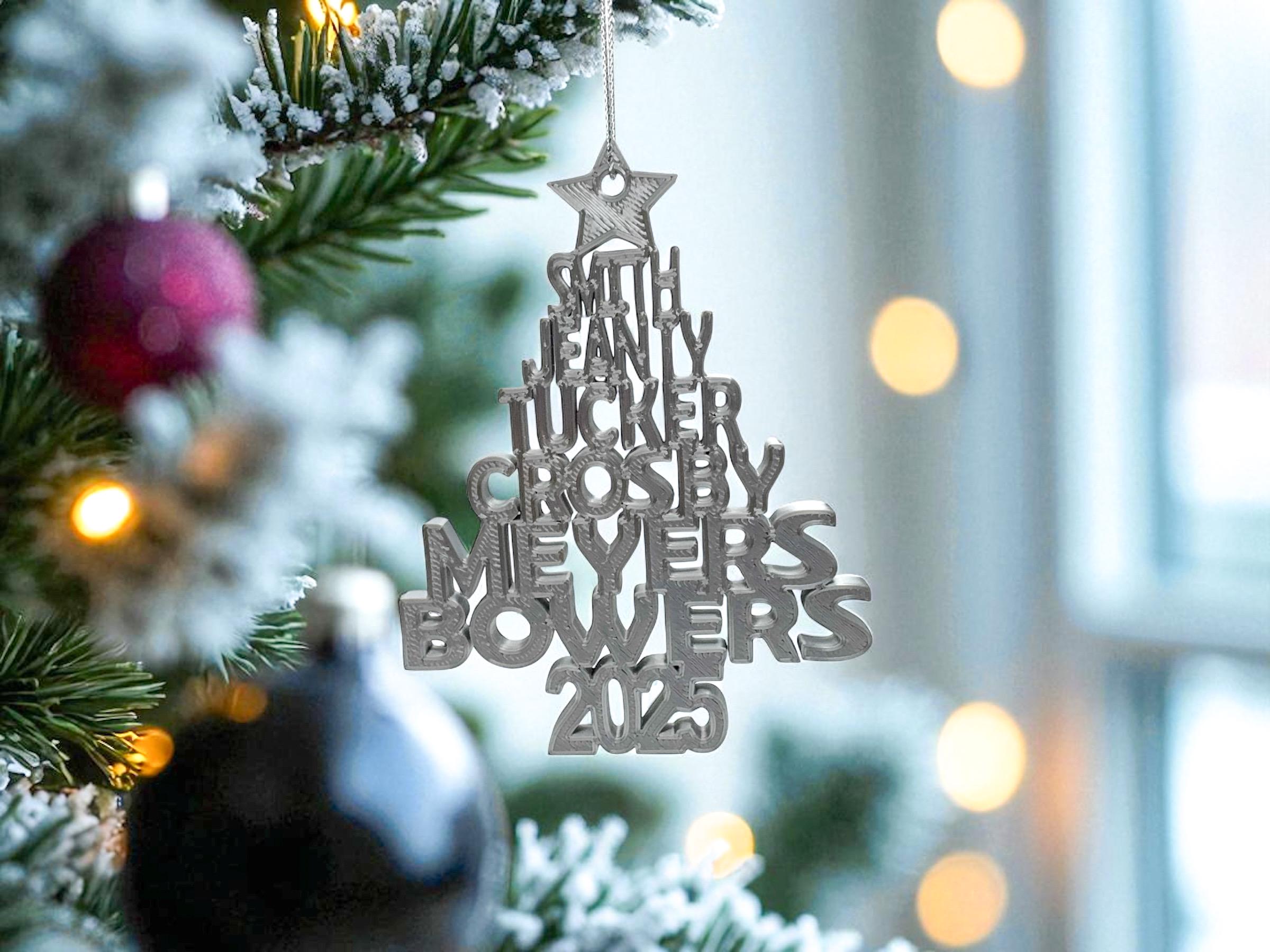 Discover 2025 Las Vegas Raiders 3D Printed Christmas Tree Ornament