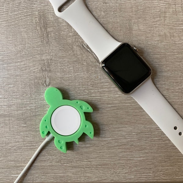 Cute Green Sea Turtle Skin/Cover for Apple Watch Charger