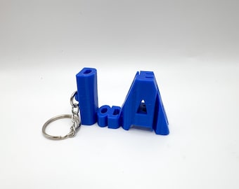 Llavero original y llamativo de los LA Dodgers (impreso en 3D)