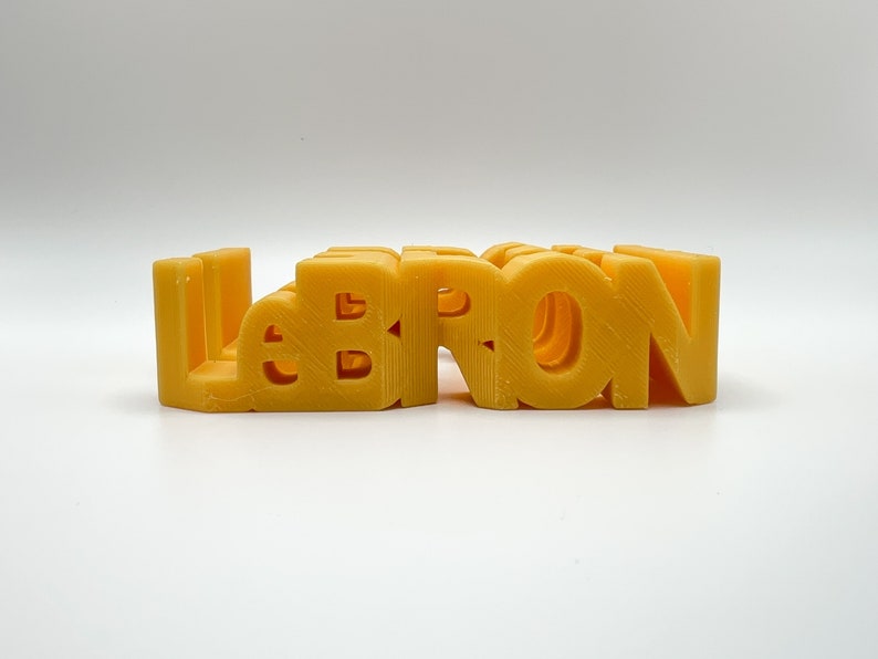 Lebron Lettering Cool Lebron James #23 3D Printed Gift - Etsy