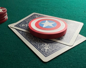 Captain America Shield-pokerkaartbeschermer (kaartbeschermer)