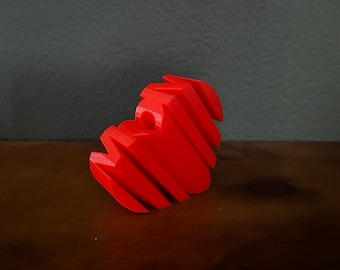 Scultura a forma di cuore/mamma stampata in 3D