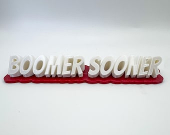 Exhibición de escritorio "Boomer Sooner" de la Universidad de Oklahoma