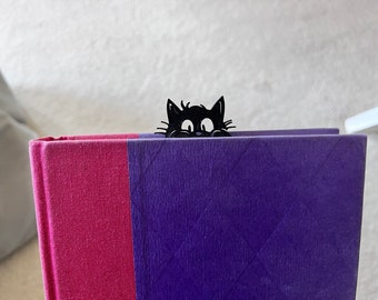 Skurril, guckende Katze Lesezeichen