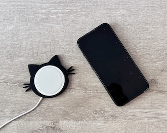 Joli étui/peau de chat pour chargeur Apple MagSafe