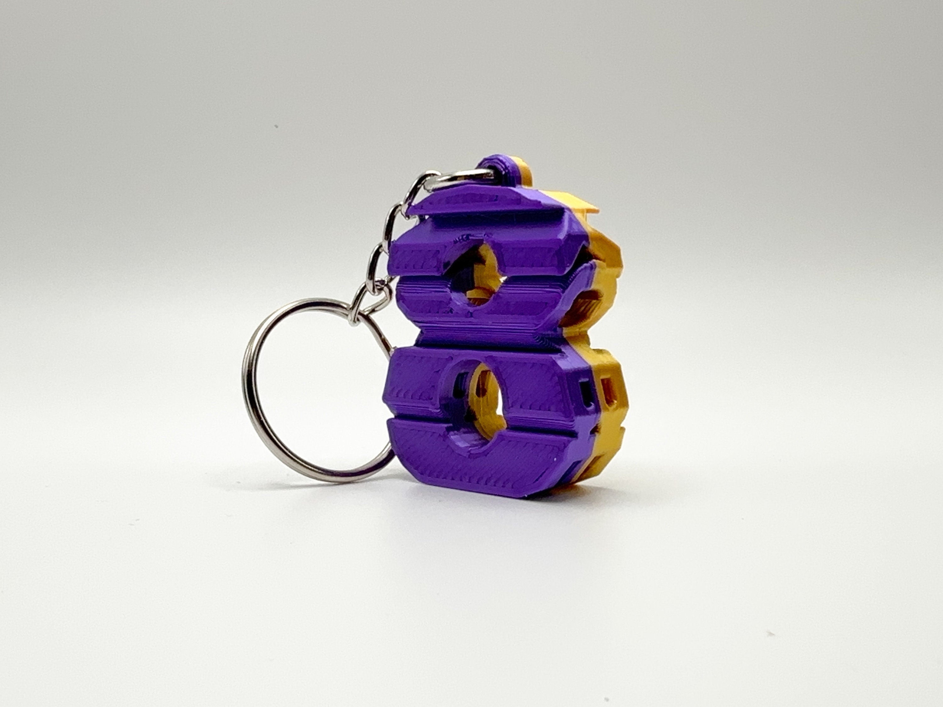 Cool and Unique Kobe Bryant #8/#24 Keychain (3D Printed)