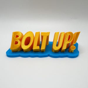 Los Angeles Chargers "Bolt Up!" Desk Display