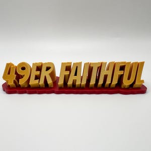 49er Faithful Desk Display