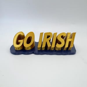 Notre Dame &quot;Go Irish&quot; Desk Display