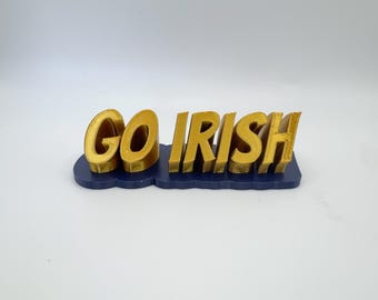 Notre Dame "Go Irish" Desk Display