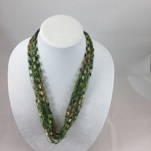 Sassy Necklace in Shades of Green