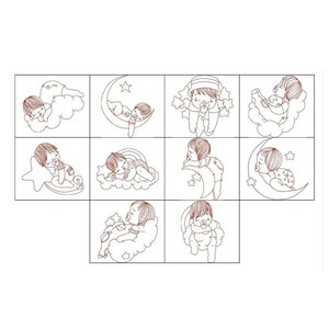 Up in the Air Baby Boys Redwork Collection