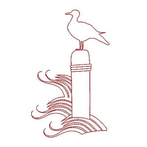 Seagull Silhouette, seaside, ocean scene