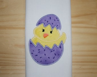 Easter Friends 02_ Applique Design, Chick, applique