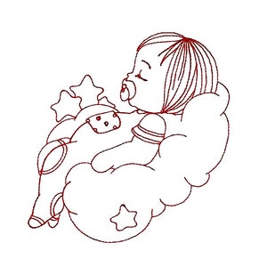 Up in the Air Baby Boys 09, sleeping baby
