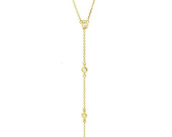 Verklaring goud & diamanten ketting, diamanten hanger, vrouw, 14k geel gouden ketting, origineel cadeau, cadeau voor haar