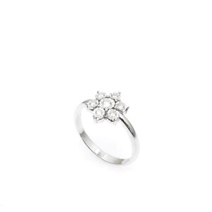 Anillo de oro con flores de 14k y diamantes, anillo de oro amarillo, anillo de oro con flores, anillo de flores, diseño especial, inspiración primaveral, regalo para ella goopss