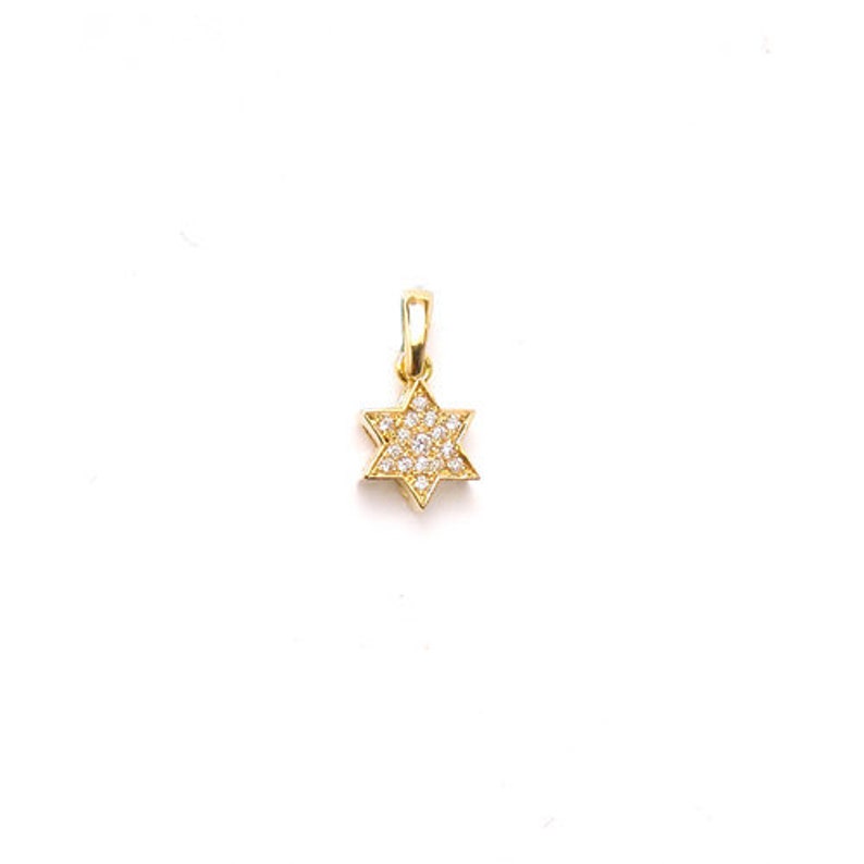 Diamond Pendant white gold Star of David 14K yellow gold pendant Judaica pendant Jewish Star of David gold /& diamonds pendant