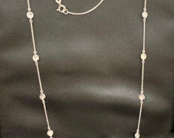 Long Diamonds by The Yard Station Necklace