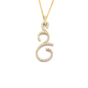 14K Yellow Gold Diamond Pendant, Dainty Ladies Necklace, Statement Necklace Charm, Bridal Jewelry Gift for Women