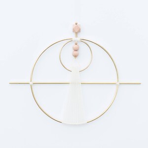Geometric Wall Hanging in Ivory - Willow design