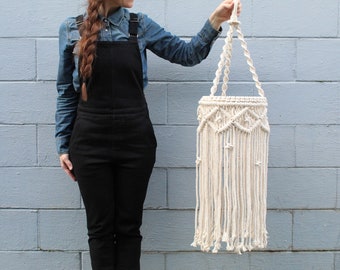 Eden Macrame Mobile / Lantern / Tapestry / Fiber Art