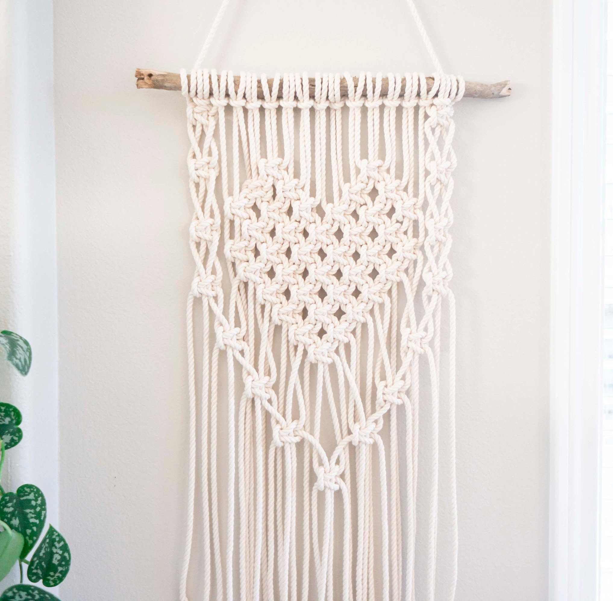 Macrame Heart Wall Hanging / Tapestry / Fiber Art Etsy India