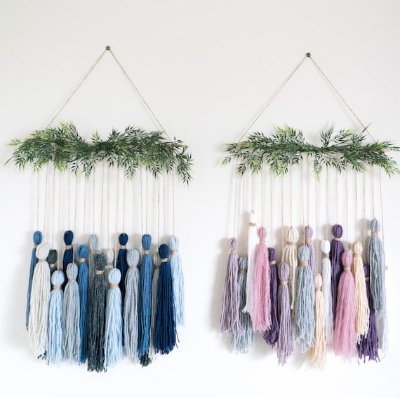 Custom Tassel Tapestry Wall Hanging Yarn Hanging Wall Art