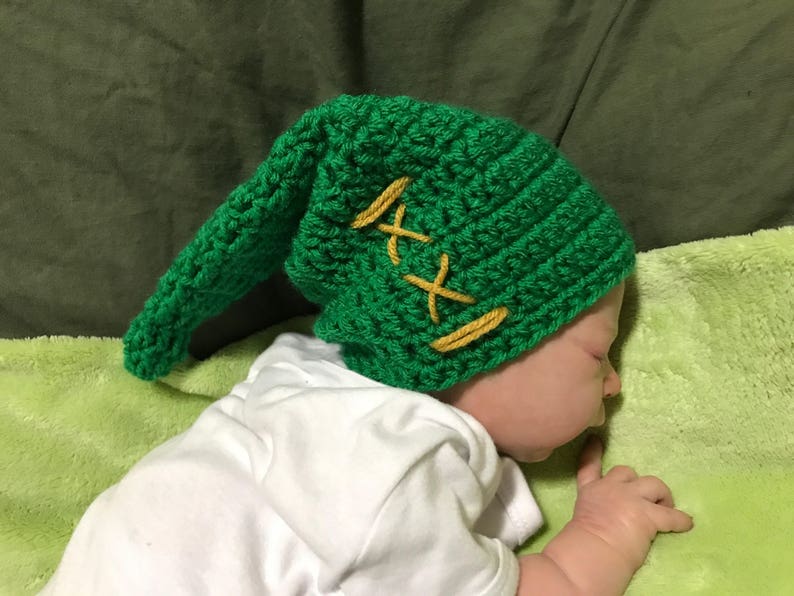 Crochet Baby Link Legend of Zelda Hat image 1