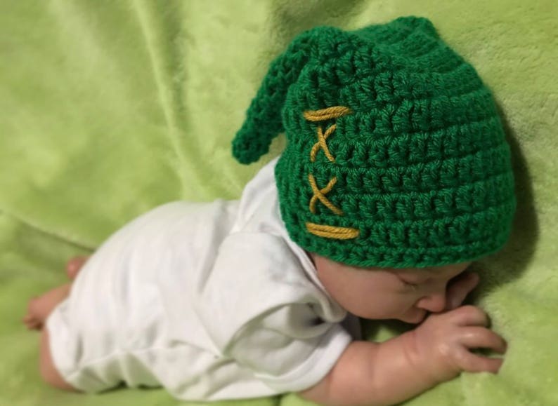 Crochet Baby Link Legend of Zelda Hat image 3