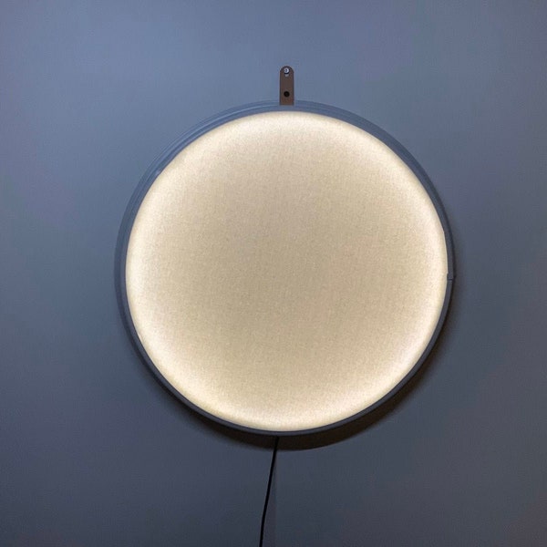 Circular wall lamp - Abstract light art -LED light luminaire