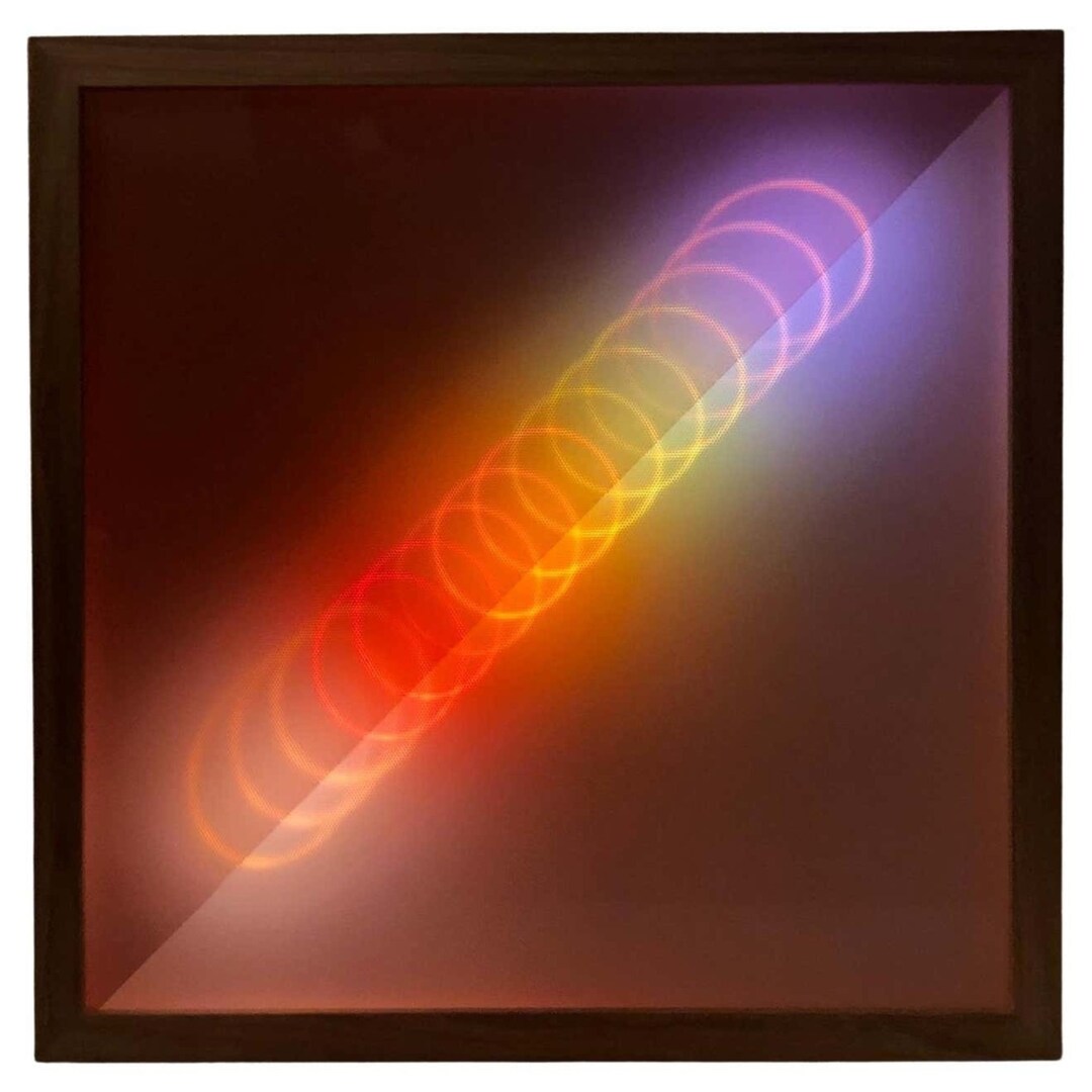 Dhaze-geometric Abstract Kinetic LED Light Art-light Sculpture ...