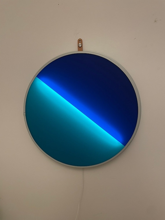 Alteray round-Geometric abstract light art - wall lamp - LED Light Box - Frosted Plexiglass luminaire