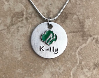 Junior Senior troop MOM Daisy Cadet Brownie or Ambassador ranks. Perfect for leader Girl Scout Inspired Necklace