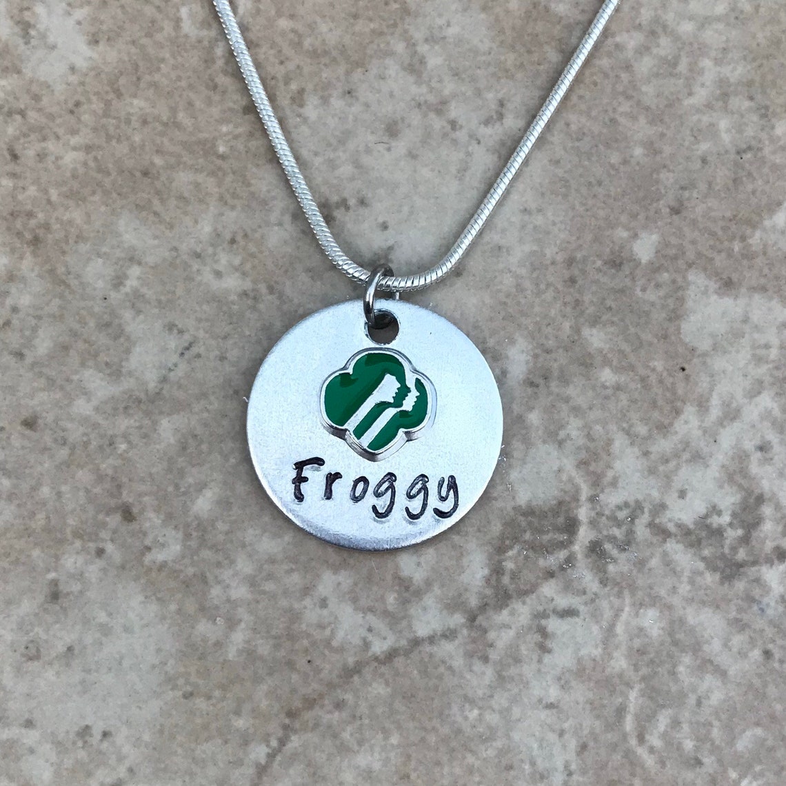 Girl Scout Personalized Necklace Etsy