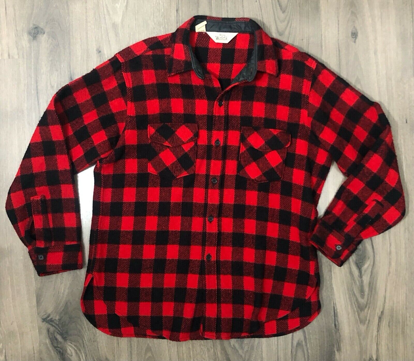 Vintage Woolrich Wool Buffalo Plaid Flannel Shirt | Etsy