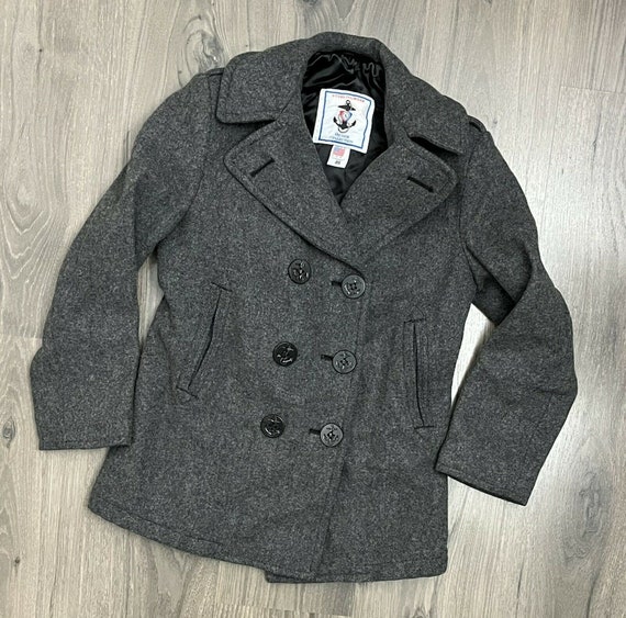 Vintage Sterlingwear Anchor Collection Navy Peacoat W21 Womens Vintage Sterlingwear Anchor Collection, Us Navy Pea Coat Sterlingwear