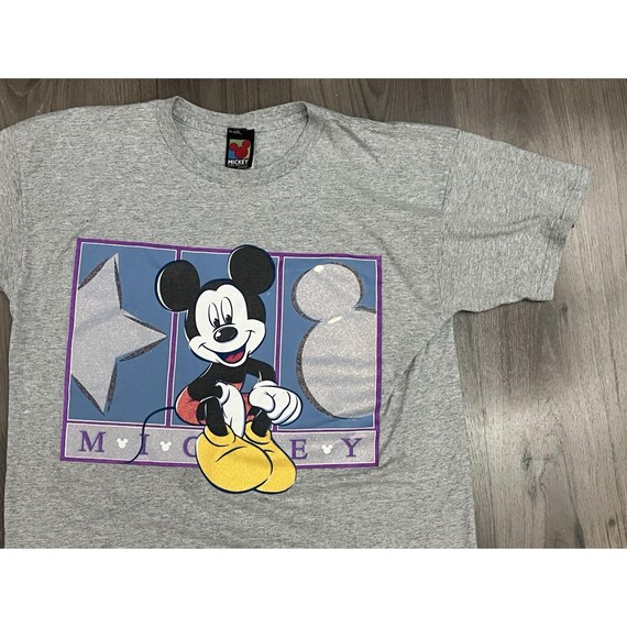 Mickey Unlimited ミッキー ロンT グレー　希少　ファンタジー Mickey Unlimited T Shirt Large Gray Vintage Sparkle Disney Mickey