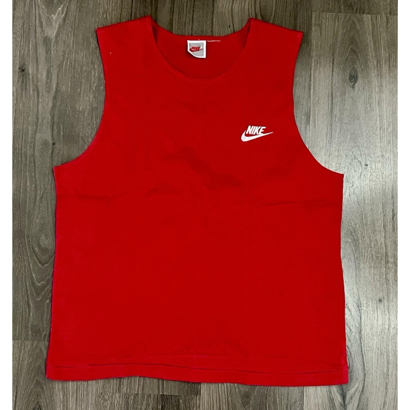 nike red tank top mens