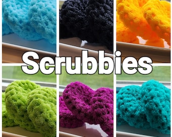4-IN Handcrafted Scrubbie | Nylon Scrubbie | Kitchen Essentials | Dish Scrubbie | Pot Scrubber | Kitchen Sponge | Kitchen Scrubbie | Loufah