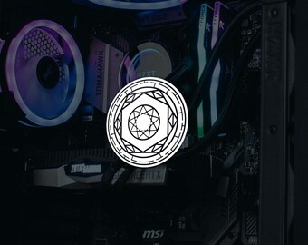 Magic circle, sigil sticker, decal, your choice of color