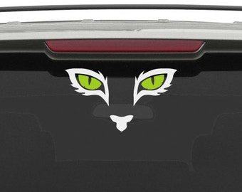 Cat eyes vinyl decal, sticker