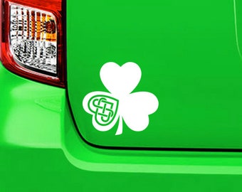 Celtic Shamrock sticker, decal, your choice of color