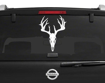 Deer skull, decal, your choice of color