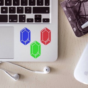 Small gem, rupee sticker/decal pack, your choice of color