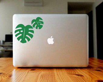 Monstera leaves sticker, decal, your choice of color